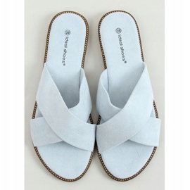 Dámské modré přezůvky 5143 LT.BLUE modrý 1