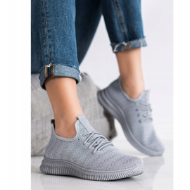 SHELOVET Lehké textilní sportovní boty šedá 1