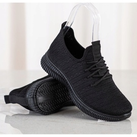 SHELOVET Lehké textilní sportovní boty černá 1