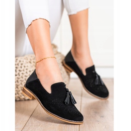 Filippo Kožení páni s třásněmi černý 1