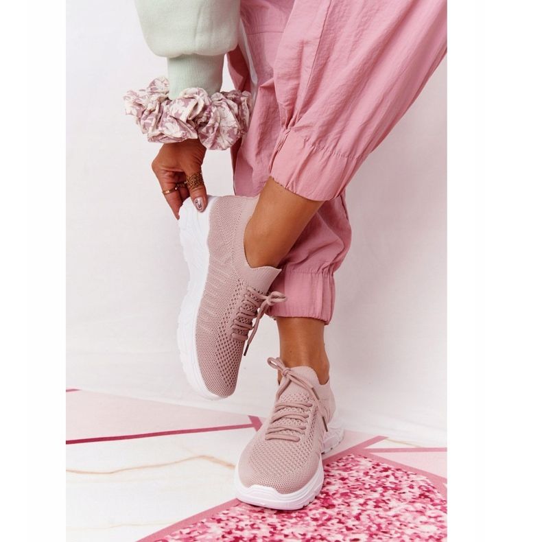 PS1 Dámská sportovní obuv Tenisky Pink Ruler bílý růžový 2