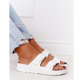 NEWS Dámské bílé gumové pantofle Stacy bílý 1