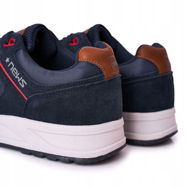 NEWS Pánská sportovní obuv Tenisky Navy Fabian námořnická modrá 1