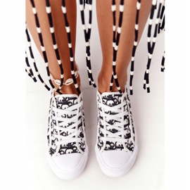 PS1 Dámské tenisky s logem v bílé a černé volno bílý černá 1