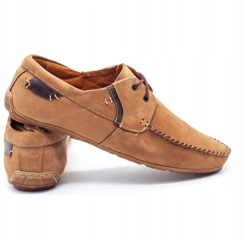 Olivier Pánské kožené mokasíny 297 hnědé hnědý 3