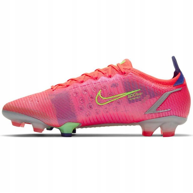 Kopačky Nike Mercurial Vapor 14 Elite Fg M CQ7635 600 zelená, růžová růžový 2