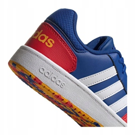 Boty Adidas Hoops 2.0 Jr FY7016 námořnická modř modrý 2
