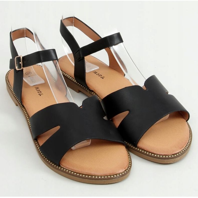 Černé dámské sandály K-20 Black černý 1