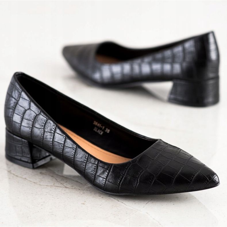 Sweet Shoes Klasické lodičky na nízkých podpatcích černý 1