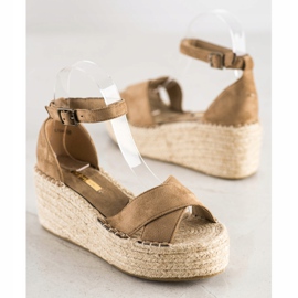 Corina Módní espadrilky béžový 4