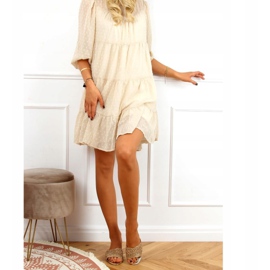 Zlaté dámské pantofle 1BJ-19360 Gold zlatý 1