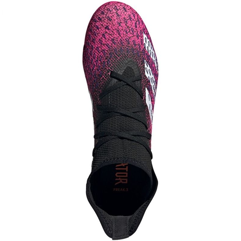 Kopačky Adidas Predator Freak.3 Fg M FW7514 černá, černá, růžová růžový 1