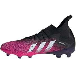 Kopačky Adidas Predator Freak.3 Fg M FW7514 černá, černá, růžová růžový 2