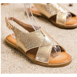 Filippo Klasické zlaté sandály zlatý 1