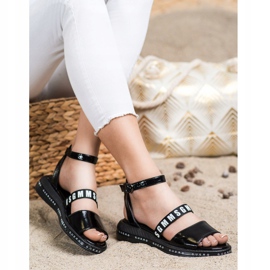 Filippo Černé módní sandály černý 1