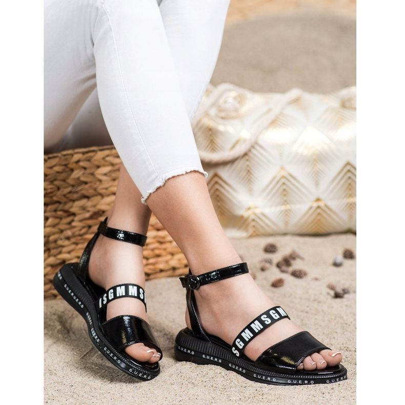 Filippo Černé módní sandály černá 1