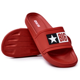 Pánské pantofle Big Star DD174702 červené 2