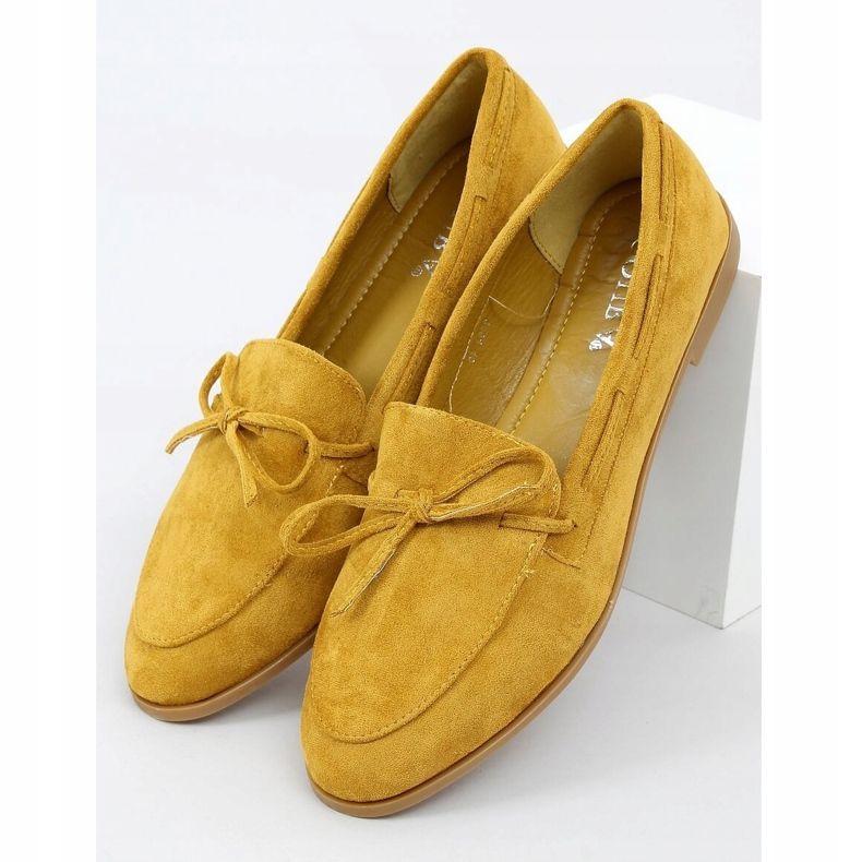 Klasické dámské mokasíny hořčice 3394 Yellow žluť 1