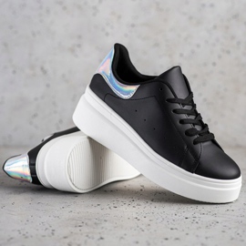 SHELOVET Pohodlné tenisky černý 1