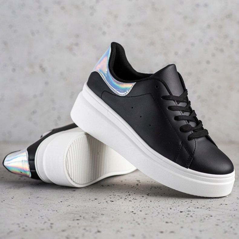 SHELOVET Pohodlné tenisky černá 1