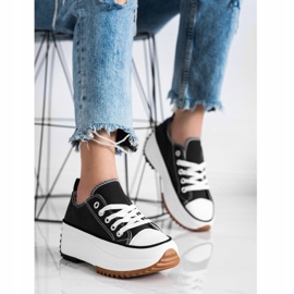 SHELOVET Tenisky Na Vysoké Platformě černý 1