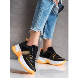 SHELOVET Tenisky S Obuv Módní Boty černá 1