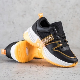 SHELOVET Tenisky S Obuv Módní Boty černý 2