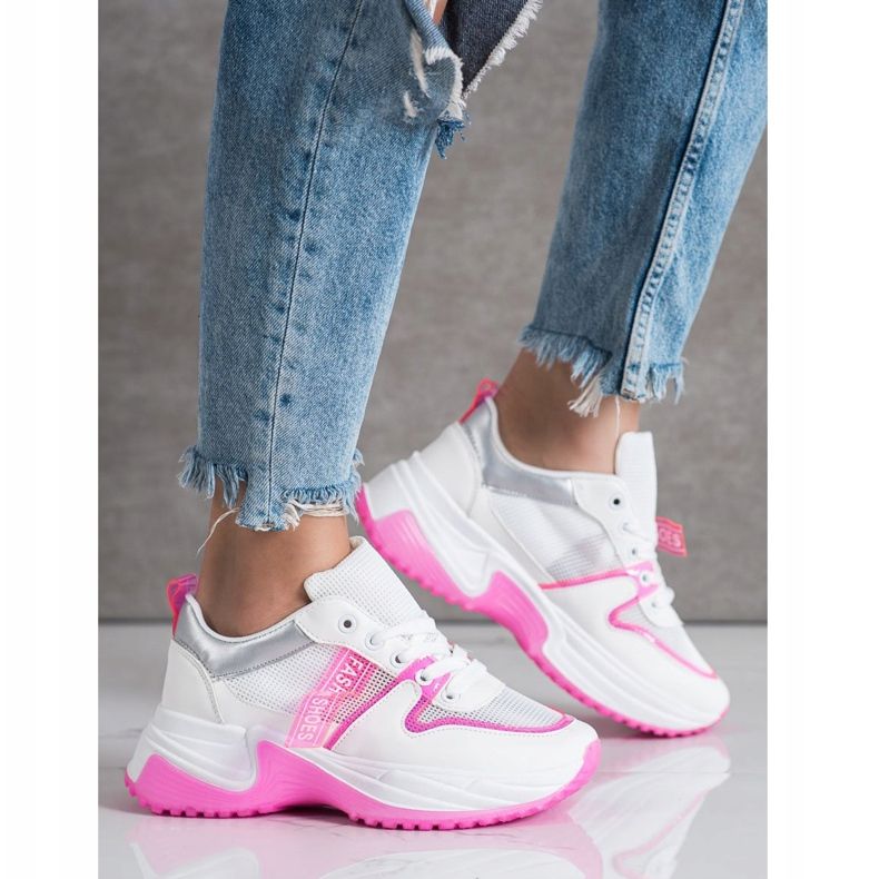 SHELOVET Tenisky S Obuv Módní Boty bílý 1