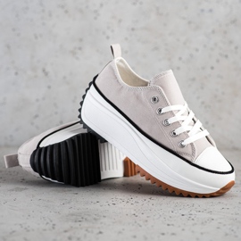 SHELOVET Tenisky Na Vysoké Platformě šedá 1