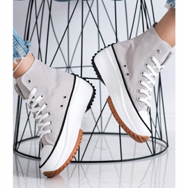 SHELOVET Vysoké Tenisky Na Platformě šedá 2