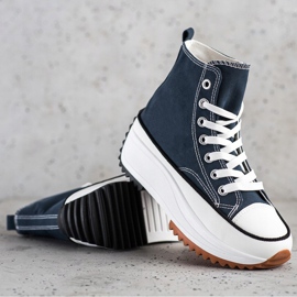 SHELOVET Vysoké Tenisky Na Platformě námořnická modrá 1