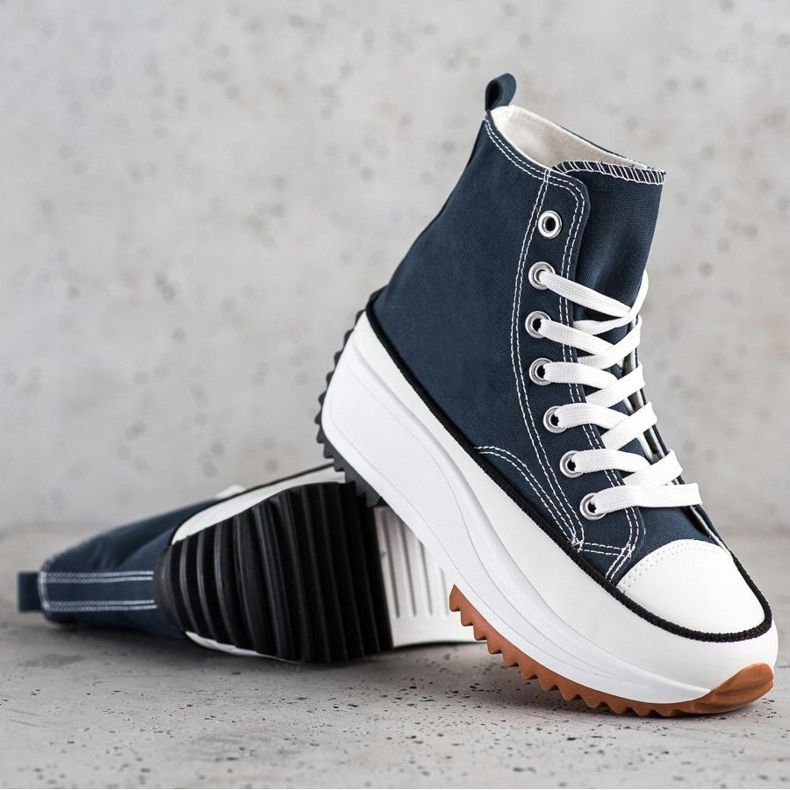 SHELOVET Vysoké Tenisky Na Platformě námořnická modrá 1