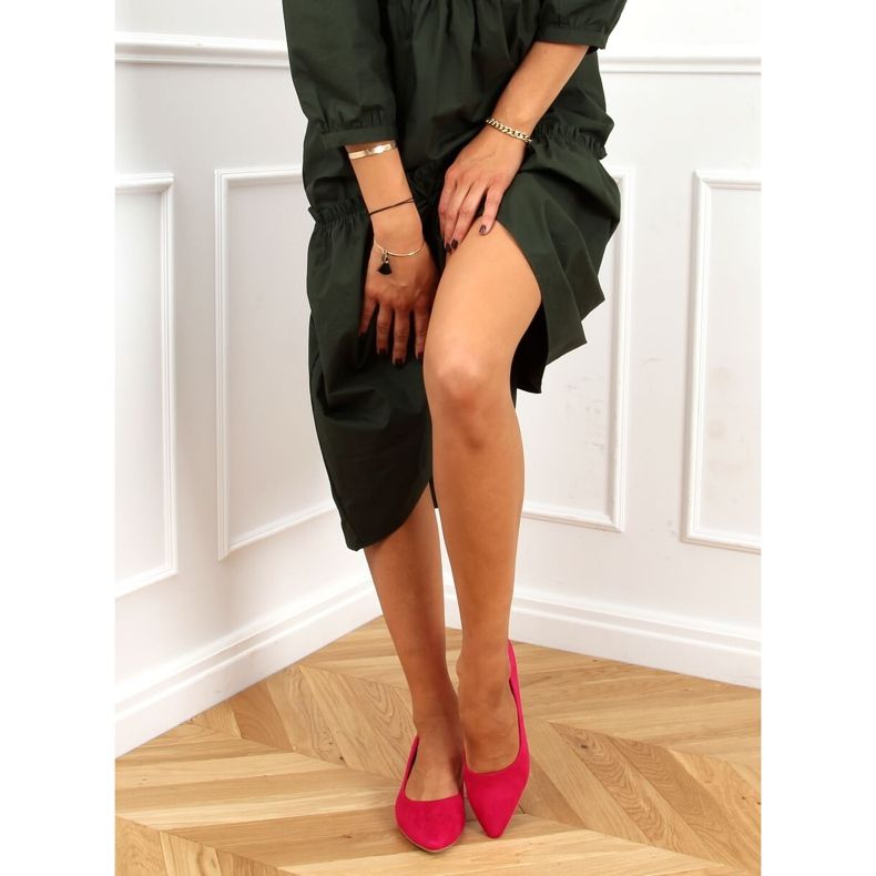 Čerpadla fuchsie na nízkém podpatku CC205P Fuchsia růžový 2 Čerpadla fuchsie na nízkém podpatku CC205P Fuchsia růžový 2