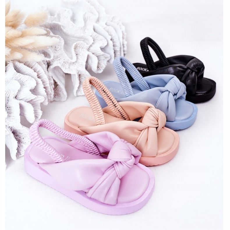 FR1 Dětské sandály s manžetou černé žvýkačky černá 1