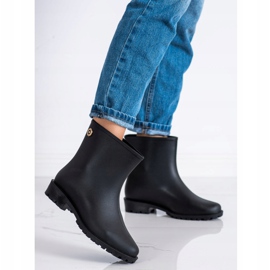 SHELOVET Klasické matné galoše černá 1