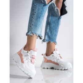 SHELOVET Bílé tenisky od Fahion bílý 2