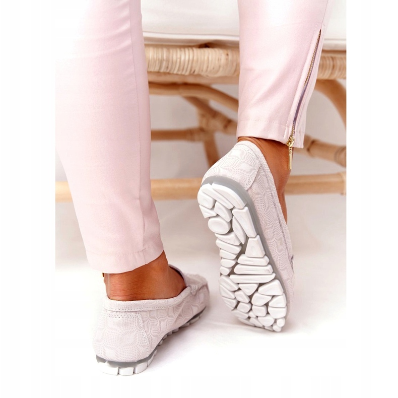 Ekologické mokasíny z kůže Rio Flore šedá 4