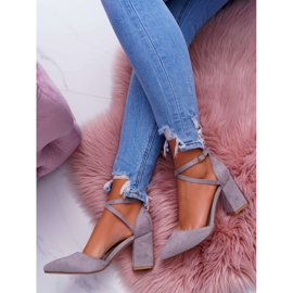 PS1 Dámské lodičky na podpatku ve Spitz Grey Cosmo šedá 4 PS1 Dámské lodičky na podpatku ve Spitz Grey Cosmo šedá 4