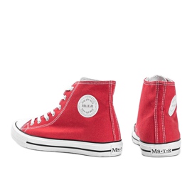 Pánské červené kotníkové tenisky Perry 1