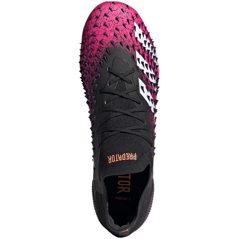 Kopačky Adidas Predator Freak.1 L Fg M FW7244 bílá, černá, růžová černá 1