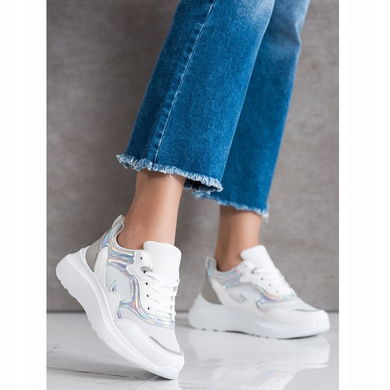 Sweet Shoes Tenisky se třpytkami bílý 1