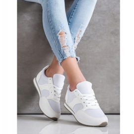 SHELOVET Sportovní obuv se síťovinou bílý 2