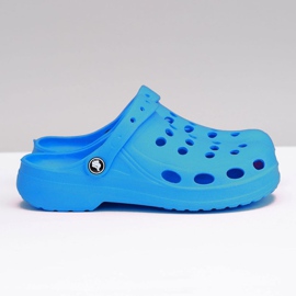 Flameshoes Dámské pantofle Eva Blue Foam Crocs modrý 1