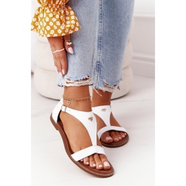 Dámské kožené sandály Nicole 2648 White bílý 2