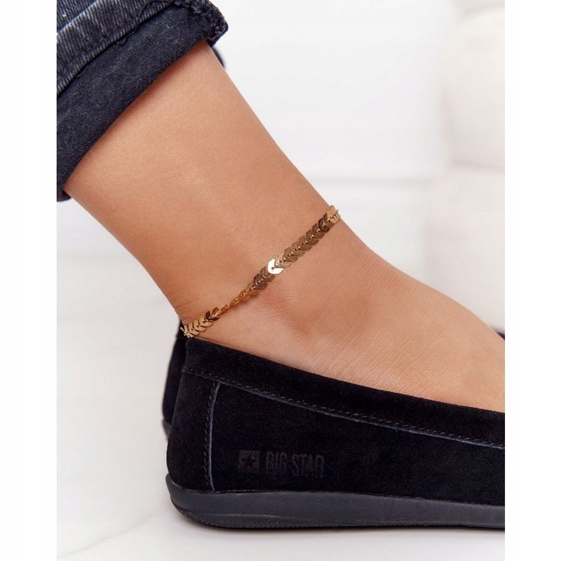 Dámské semišové mokasíny Big Star HH274662 černé černá 1