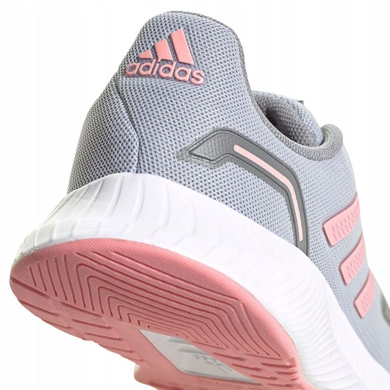Dětské boty Adidas Runfalcon 2.0 K šedo-růžové FY9497 růžový šedá 4