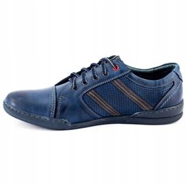 Polbut Pánská volnočasová obuv R3 Perforation Navy Blue námořnická modř 2
