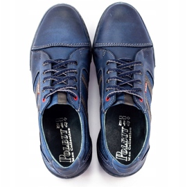 Polbut Pánská volnočasová obuv R3 Perforation Navy Blue námořnická modř 4