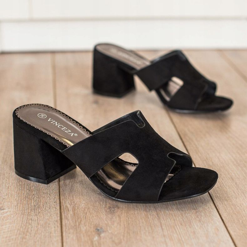 Pantofle VINCEZA černá 2