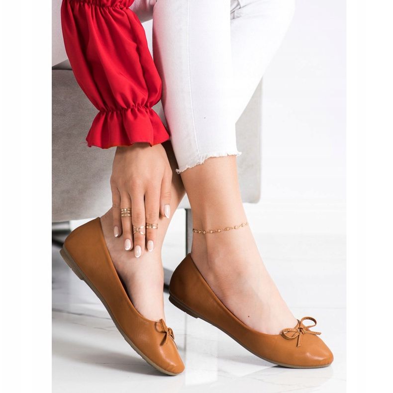 Diamantique Klasické balerínky hnědý 2